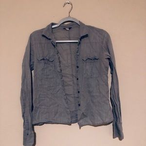 J. Crew Green-Gray Button Down